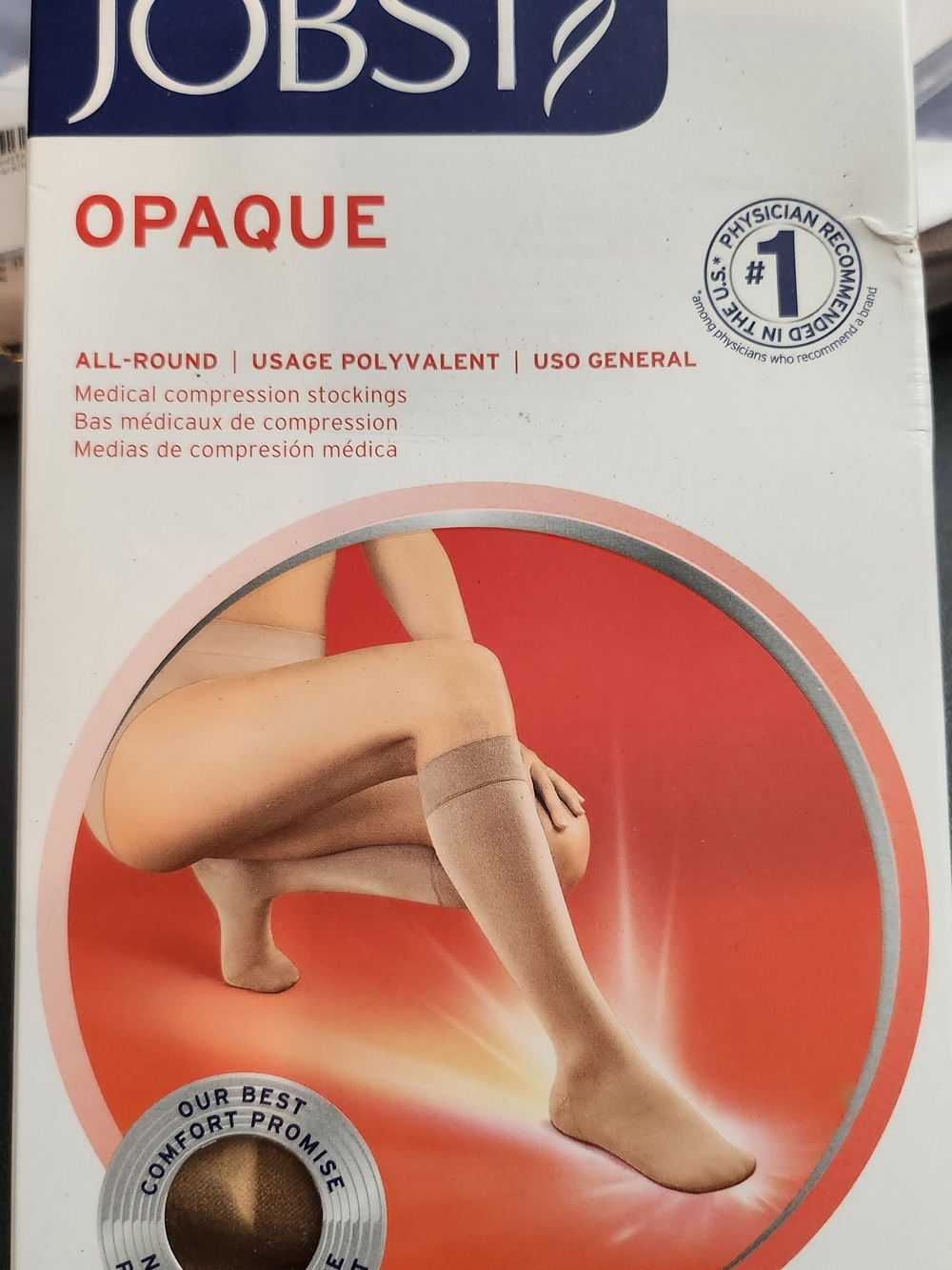 JOBST Opaque Medical Knee-Highs — Beige